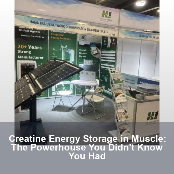 Creatine Energy Storage in Muscle: The Powerhouse You Didn't Know You Had
