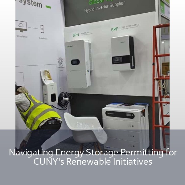 Navigating Energy Storage Permitting for CUNY's Renewable Initiatives