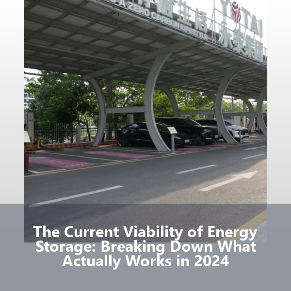 The Current Viability of Energy Storage: Breaking Down What Actually Works in 2024