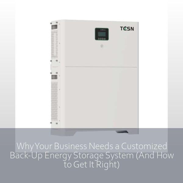 Why Your Business Needs a Customized Back-Up Energy Storage System (And How to Get It Right)