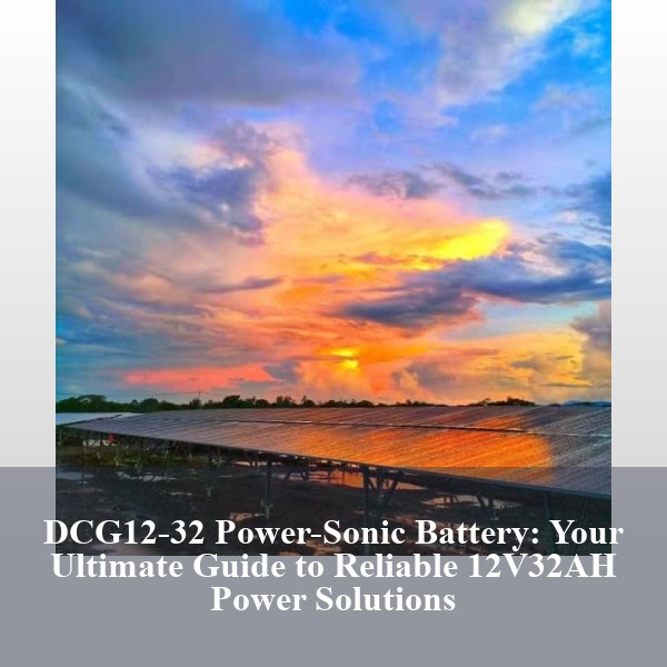 DCG12-32 Power-Sonic Battery: Your Ultimate Guide to Reliable 12V32AH Power Solutions