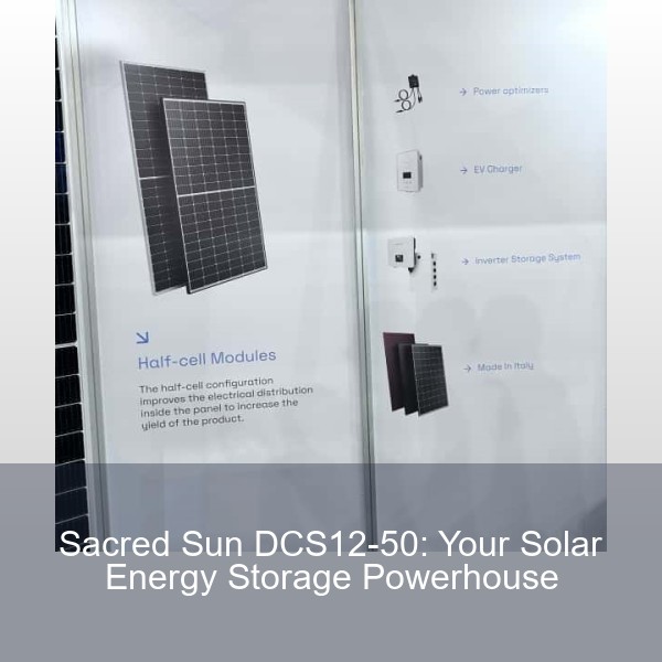Sacred Sun DCS12-50: Your Solar Energy Storage Powerhouse