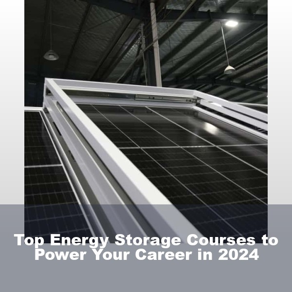 Top Energy Storage Courses to Power Your Career in 2024