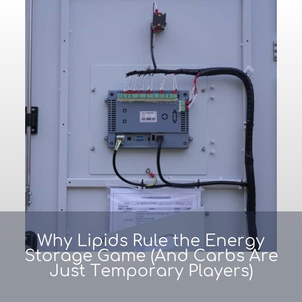 Why Lipids Rule the Energy Storage Game (And Carbs Are Just Temporary Players)