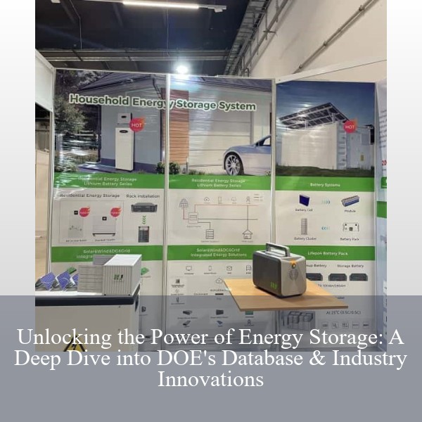 Unlocking the Power of Energy Storage: A Deep Dive into DOE's Database & Industry Innovations