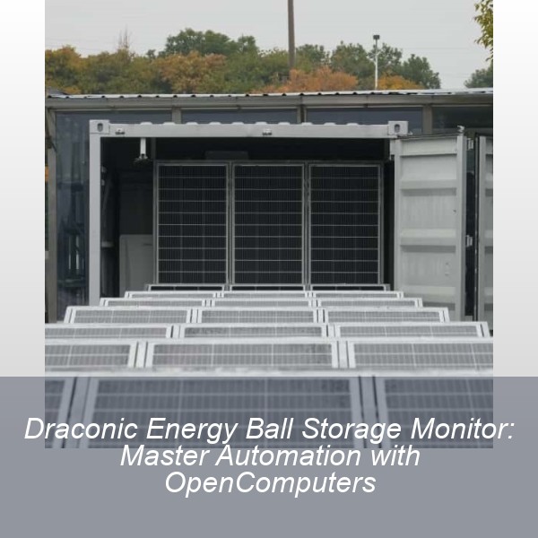 Draconic Energy Ball Storage Monitor: Master Automation with OpenComputers