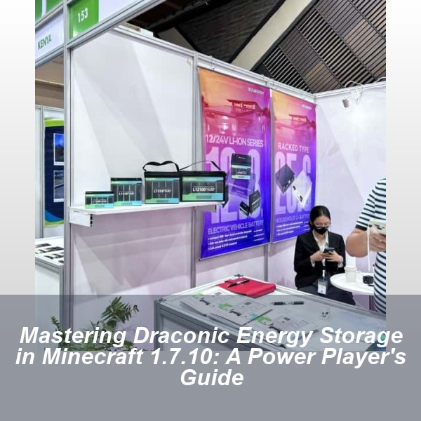 Mastering Draconic Energy Storage in Minecraft 1.7.10: A Power Player's Guide