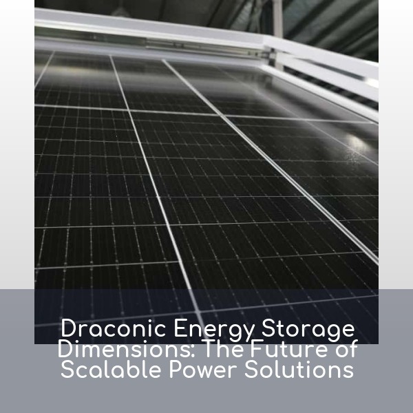 Draconic Energy Storage Dimensions: The Future of Scalable Power Solutions