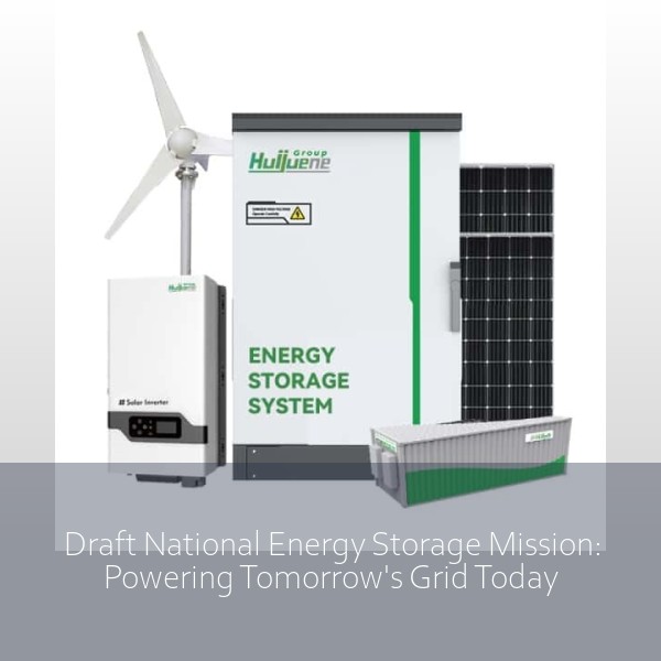 Draft National Energy Storage Mission: Powering Tomorrow's Grid Today