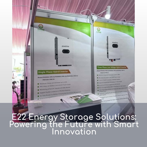E22 Energy Storage Solutions: Powering the Future with Smart Innovation