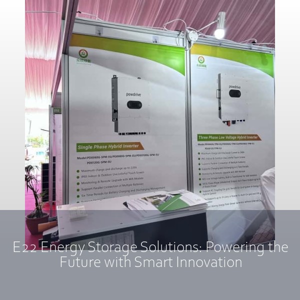 E22 Energy Storage Solutions: Powering the Future with Smart Innovation