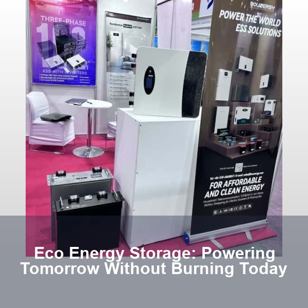 Eco Energy Storage: Powering Tomorrow Without Burning Today