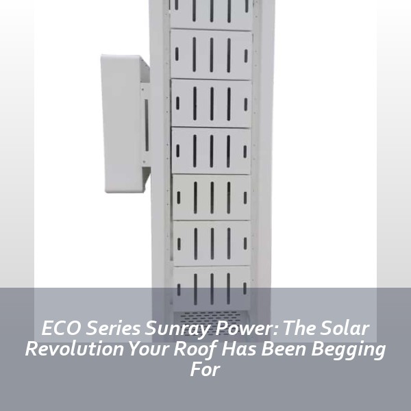 ECO Series Sunray Power: The Solar Revolution Your Roof Has Been Begging For