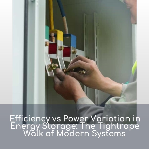 Efficiency vs Power Variation in Energy Storage: The Tightrope Walk of Modern Systems