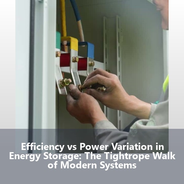 Efficiency vs Power Variation in Energy Storage: The Tightrope Walk of Modern Systems