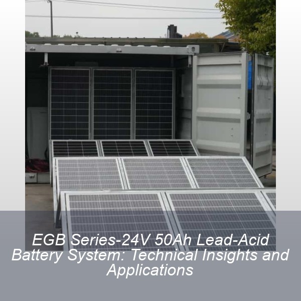 EGB Series-24V 50Ah Lead-Acid Battery System: Technical Insights and Applications