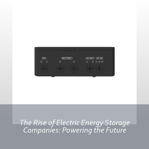 The Rise of Electric Energy Storage Companies: Powering the Future