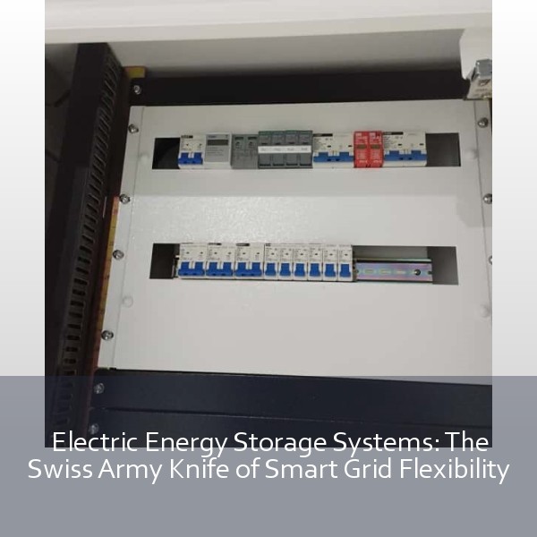 Electric Energy Storage Systems: The Swiss Army Knife of Smart Grid Flexibility