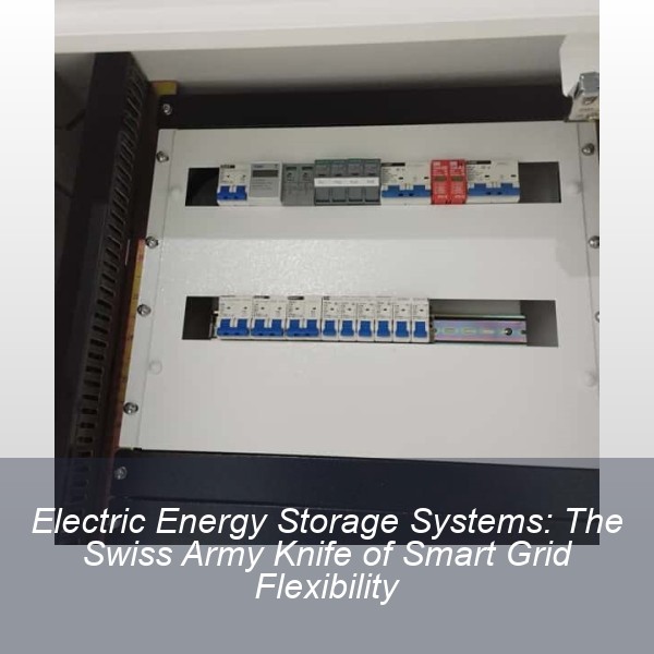 Electric Energy Storage Systems: The Swiss Army Knife of Smart Grid Flexibility