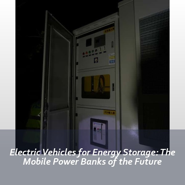 Electric Vehicles for Energy Storage: The Mobile Power Banks of the Future