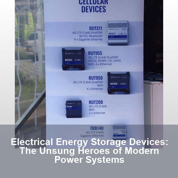Electrical Energy Storage Devices: The Unsung Heroes of Modern Power Systems