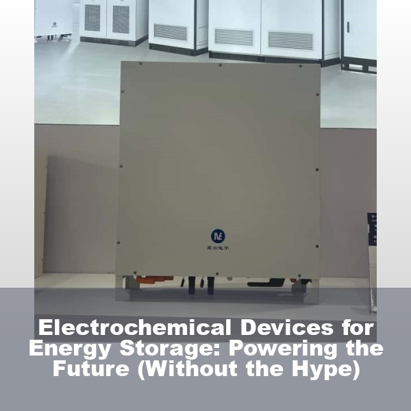 Electrochemical Devices for Energy Storage: Powering the Future (Without the Hype)