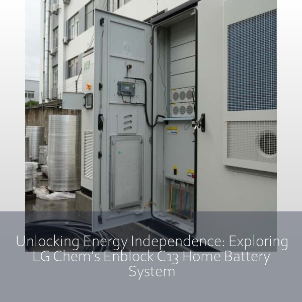 Unlocking Energy Independence: Exploring LG Chem's Enblock C13 Home Battery System