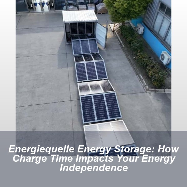 Energiequelle Energy Storage: How Charge Time Impacts Your Energy Independence