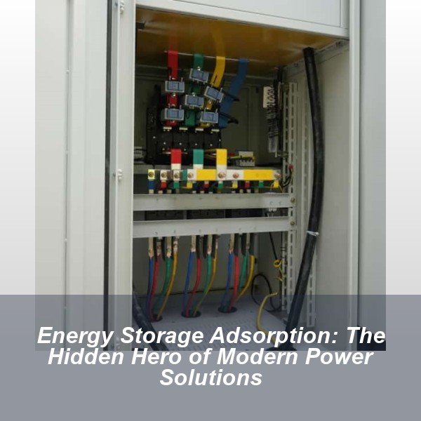 Energy Storage Adsorption: The Hidden Hero of Modern Power Solutions
