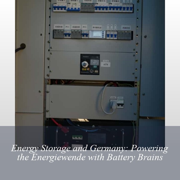 Energy Storage and Germany: Powering the Energiewende with Battery Brains