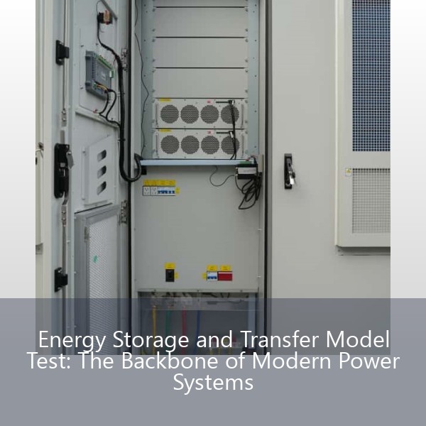 Energy Storage and Transfer Model Test: The Backbone of Modern Power Systems