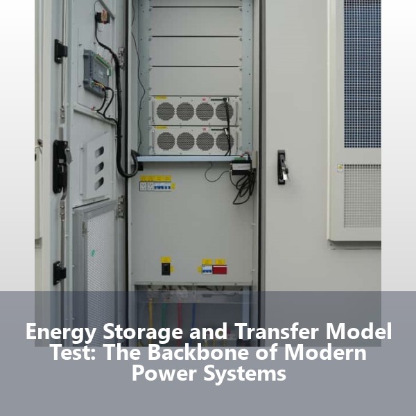 Energy Storage and Transfer Model Test: The Backbone of Modern Power Systems
