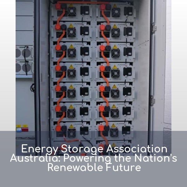 Energy Storage Association Australia: Powering the Nation's Renewable Future