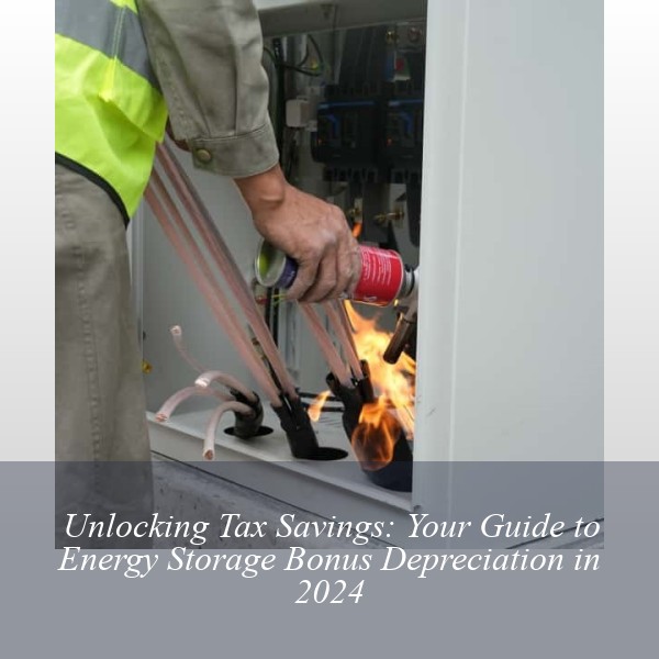 Unlocking Tax Savings: Your Guide to Energy Storage Bonus Depreciation in 2024