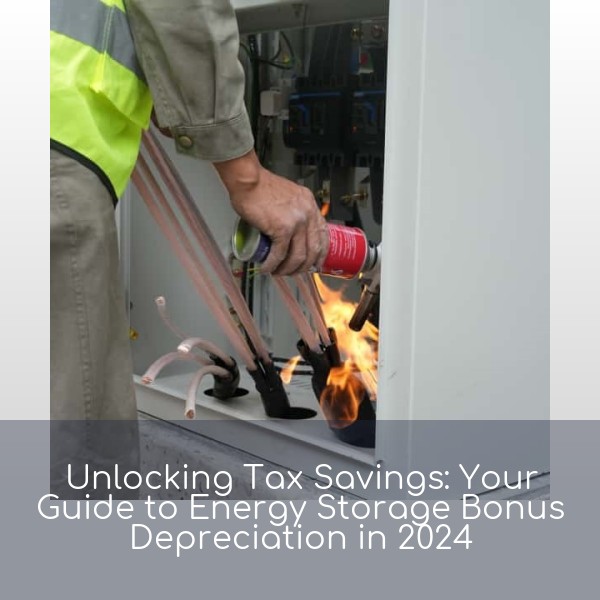 Unlocking Tax Savings: Your Guide to Energy Storage Bonus Depreciation in 2024