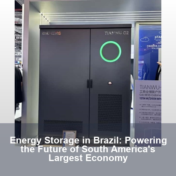 Energy Storage in Brazil: Powering the Future of South America's Largest Economy