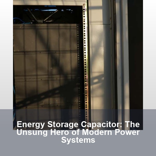Energy Storage Capacitor: The Unsung Hero of Modern Power Systems