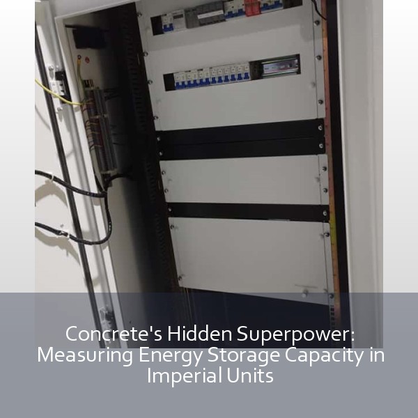 Concrete's Hidden Superpower: Measuring Energy Storage Capacity in Imperial Units