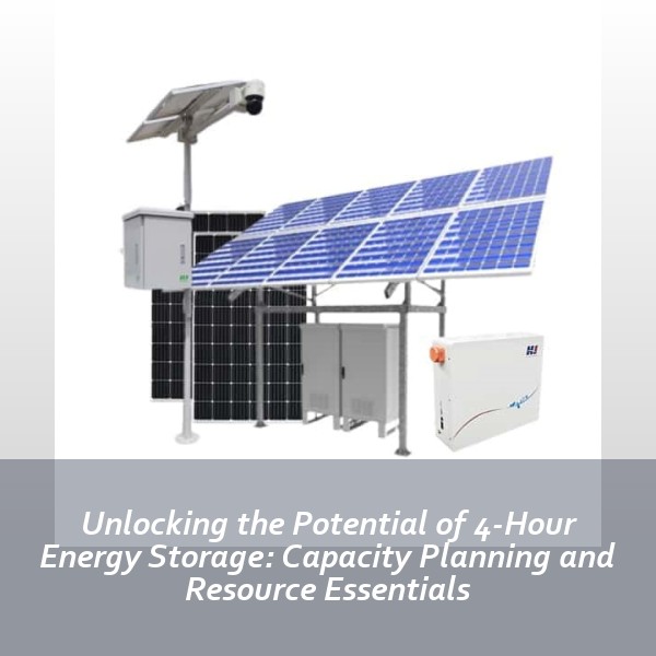 Unlocking the Potential of 4-Hour Energy Storage: Capacity Planning and Resource Essentials