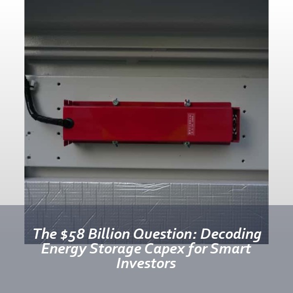 The $58 Billion Question: Decoding Energy Storage Capex for Smart Investors