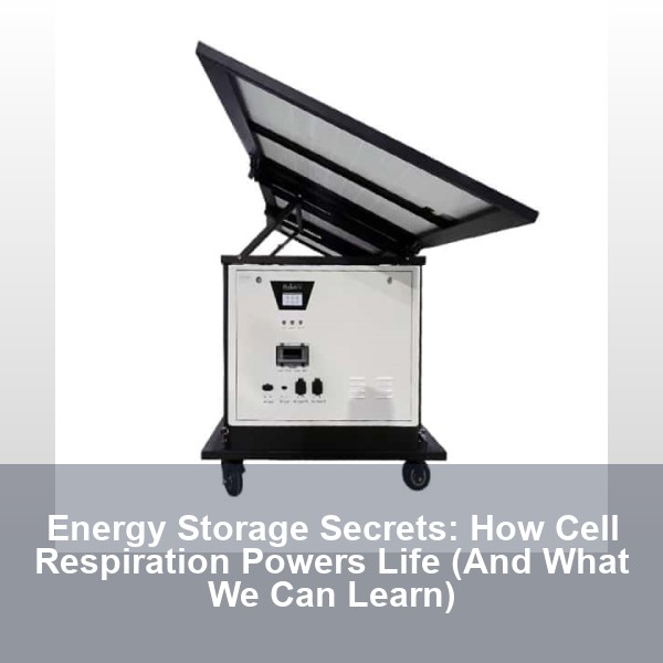 Energy Storage Secrets: How Cell Respiration Powers Life (And What We Can Learn)