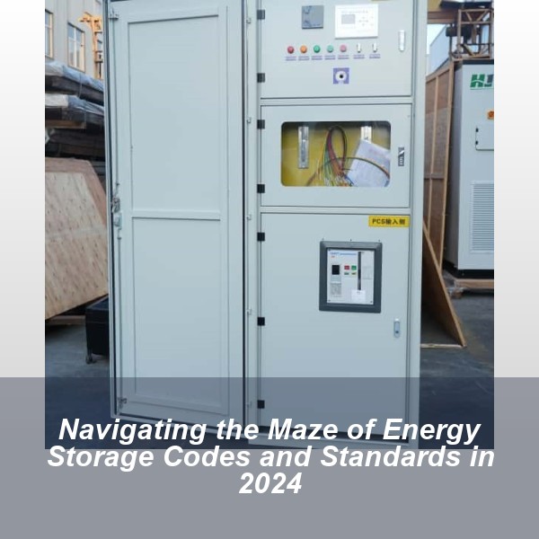 Navigating the Maze of Energy Storage Codes and Standards in 2024