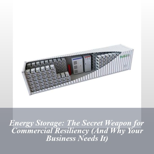 Energy Storage: The Secret Weapon for Commercial Resiliency (And Why Your Business Needs It)