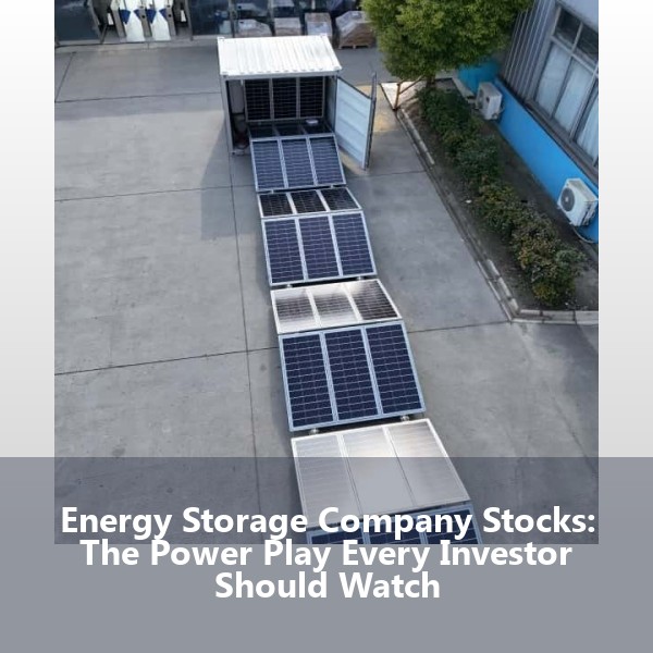 Energy Storage Company Stocks: The Power Play Every Investor Should Watch