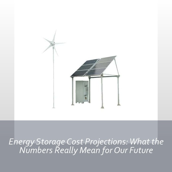 Energy Storage Cost Projections: What the Numbers Really Mean for Our Future