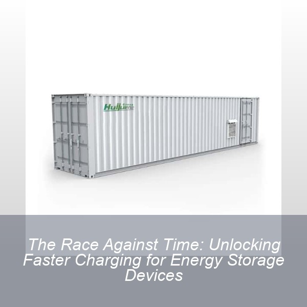 The Race Against Time: Unlocking Faster Charging for Energy Storage Devices