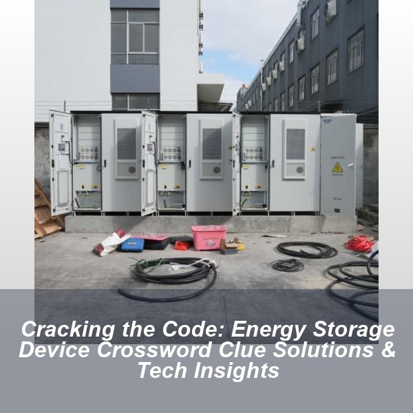 Cracking the Code: Energy Storage Device Crossword Clue Solutions & Tech Insights