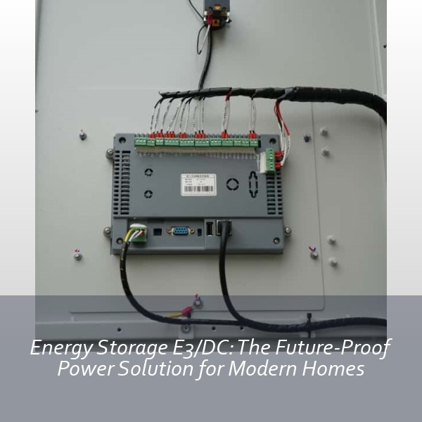 Energy Storage E3/DC: The Future-Proof Power Solution for Modern Homes
