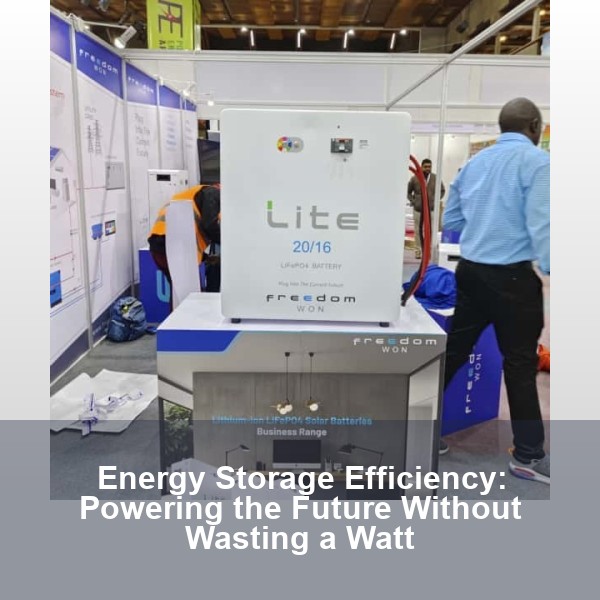 Energy Storage Efficiency: Powering the Future Without Wasting a Watt