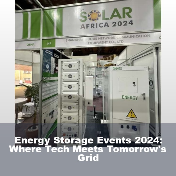 Energy Storage Events 2024: Where Tech Meets Tomorrow's Grid